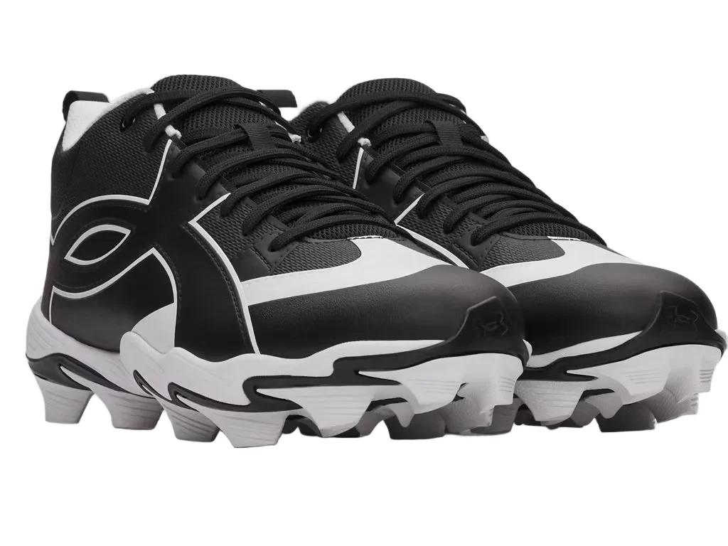 Under Armour Men's Leadoff Icon Mid Rubber Baseball Cleats - Image 4