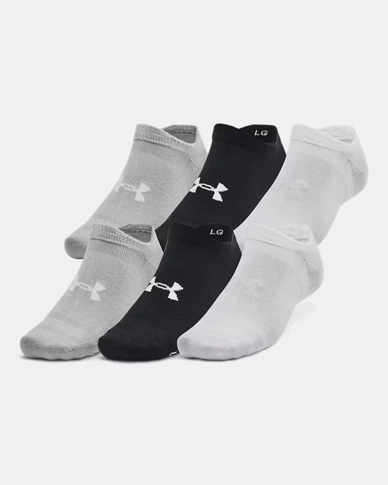 Under Armour Senior Essential No Show Sock 6-Pack - Image 2