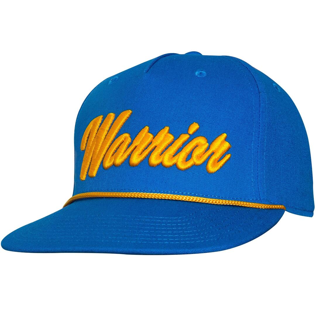 Warrior Script Flatbrim Snapback Rope Cap